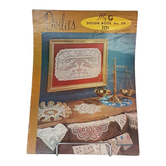 Vintage Lily Design Book No 79 DOILIES Crochet Craft Crochet Pattern Book Doily - Picture 1 of 7